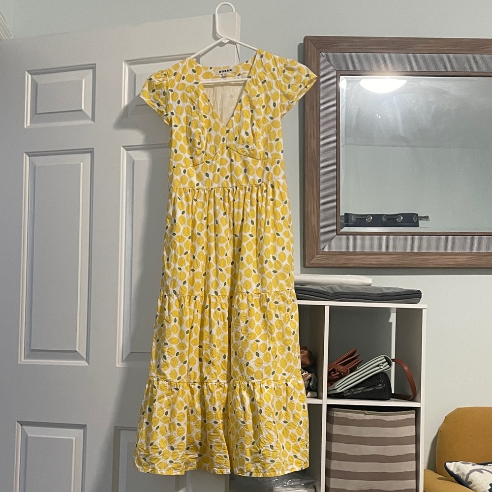 Yellow Floral Maxi Dress